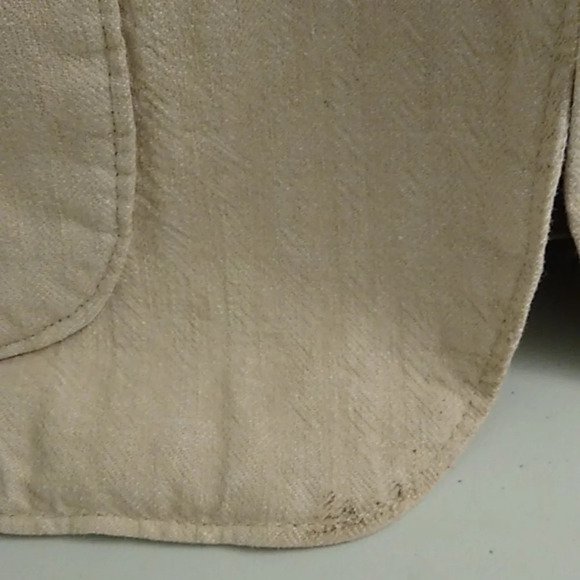 Linen/Cotton/ Blazer Jacket/Menswear/Textured stripe/Lined sleeves - Picture 13 of 14